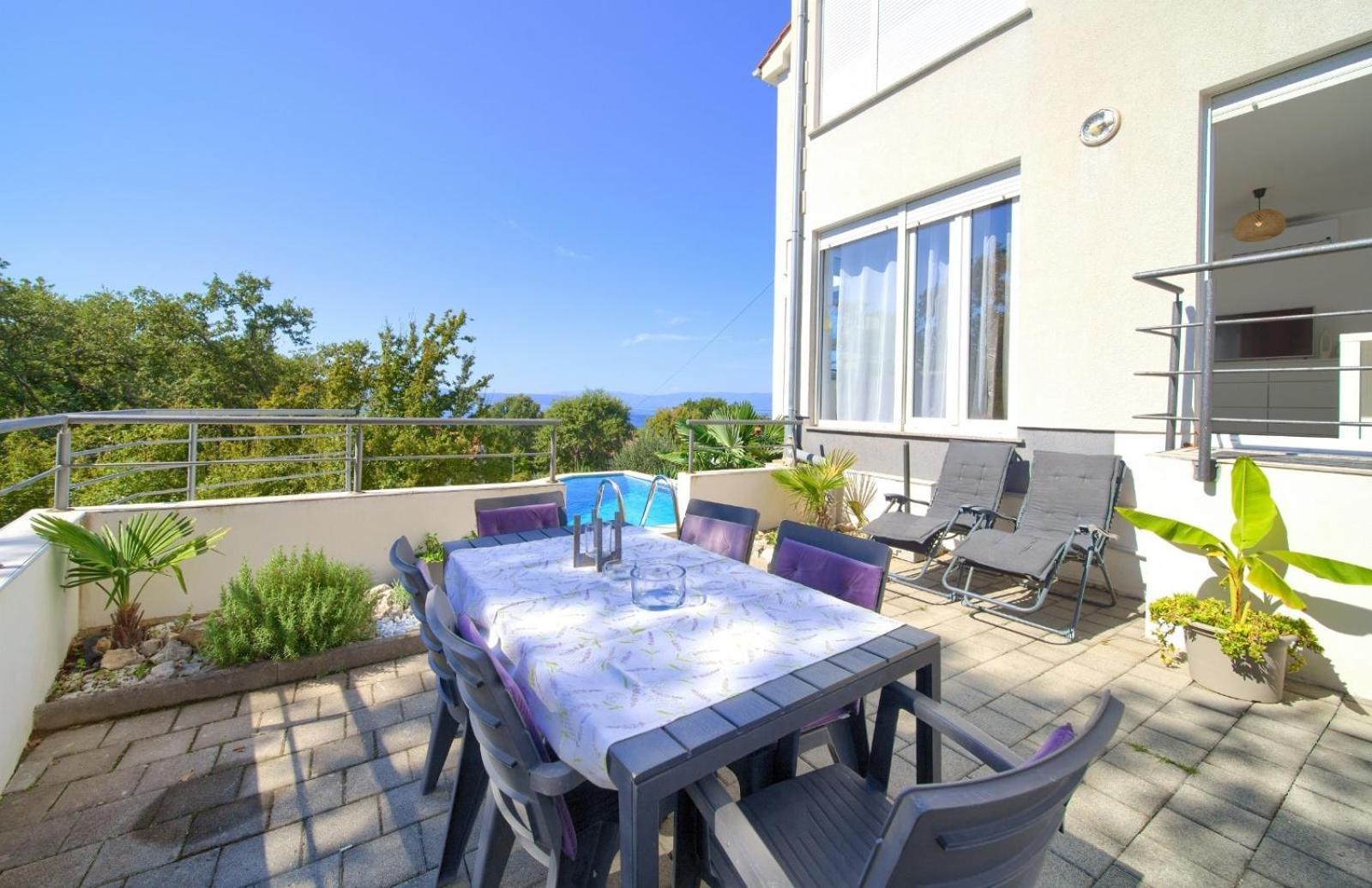 Apartment Sasso Bianco With The Private Pool Njivice Εξωτερικό φωτογραφία